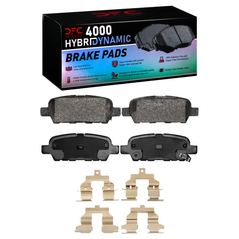 DFC 4000 HybriDynamic Brake Pads Consistent Pedal Feel Low Dust Low Noise