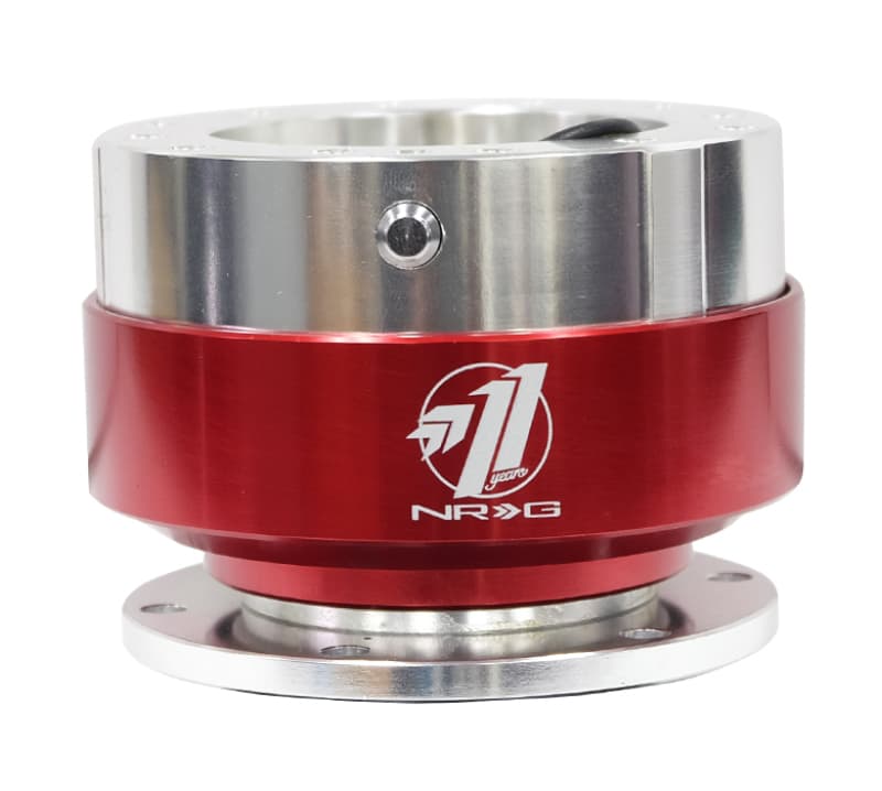 NRG Quick Release Silver Body Red Chrome Ring Gen 1.5 - Image 2