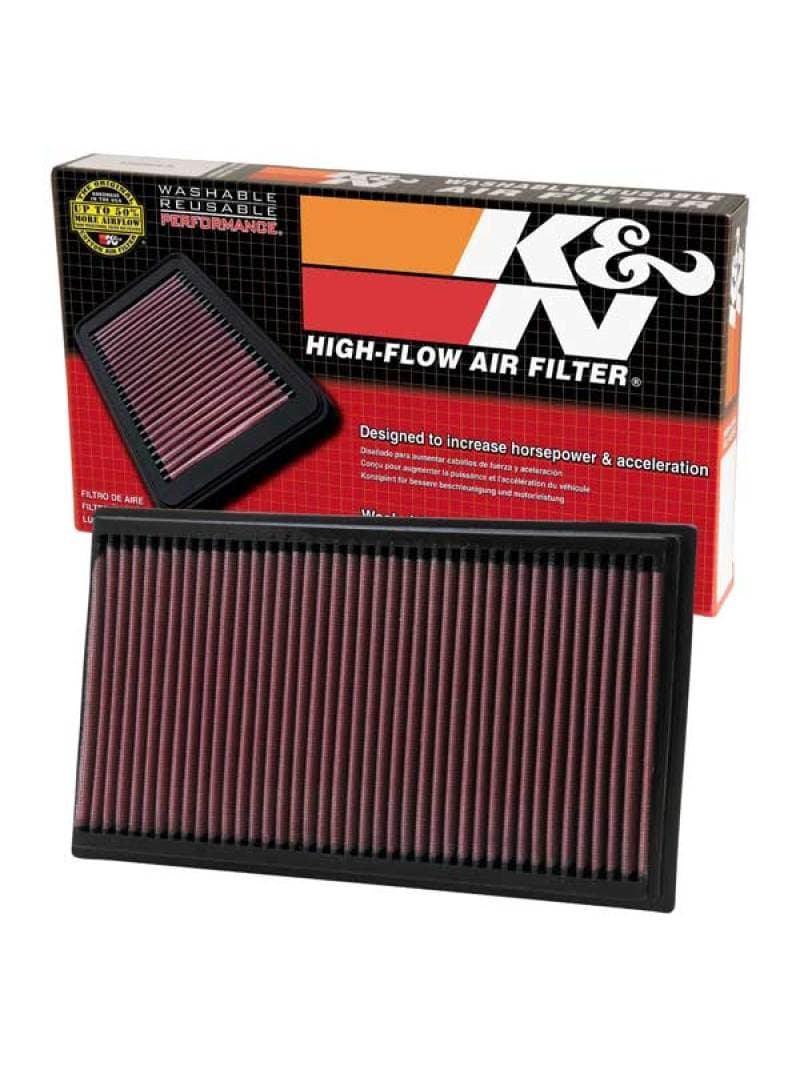K&N Engineering Drop-In High-Flow Air Filter Washable Reusable - Image 4