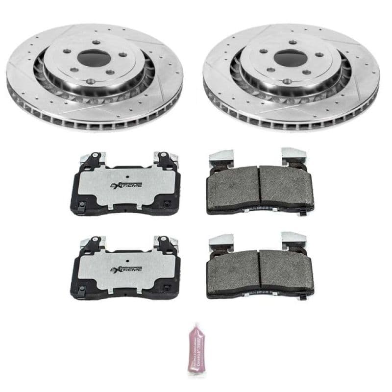 PowerStop Z26 Street Warrior Brake Kit for Muscle Cars Drilled Slotted Rotors...