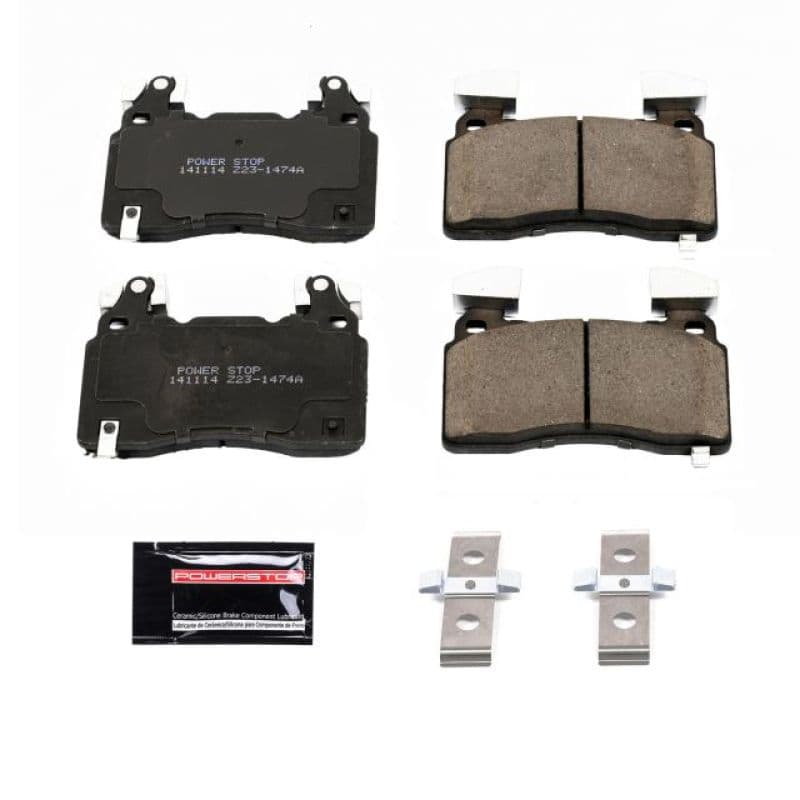 PowerStop Z23 Evolution Ceramic Brake Pads for Chevy C6 Low-Dust Carbon-Fiber