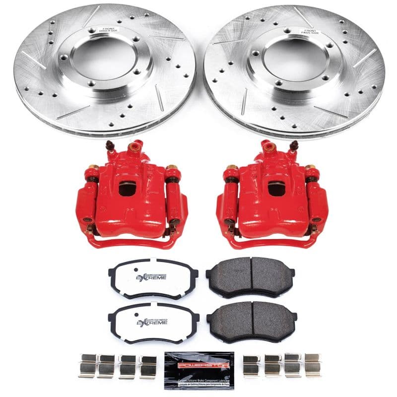 PowerStop Z36 Truck & Tow Brake Kit with Powder Coated Calipers for Trucks SUVs