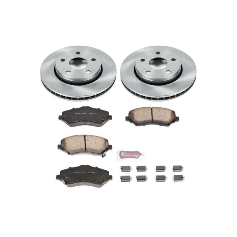 PowerStop Autospecialty Brake Kit for Daily Driver with Z17 Ceramic Pads & Ro...