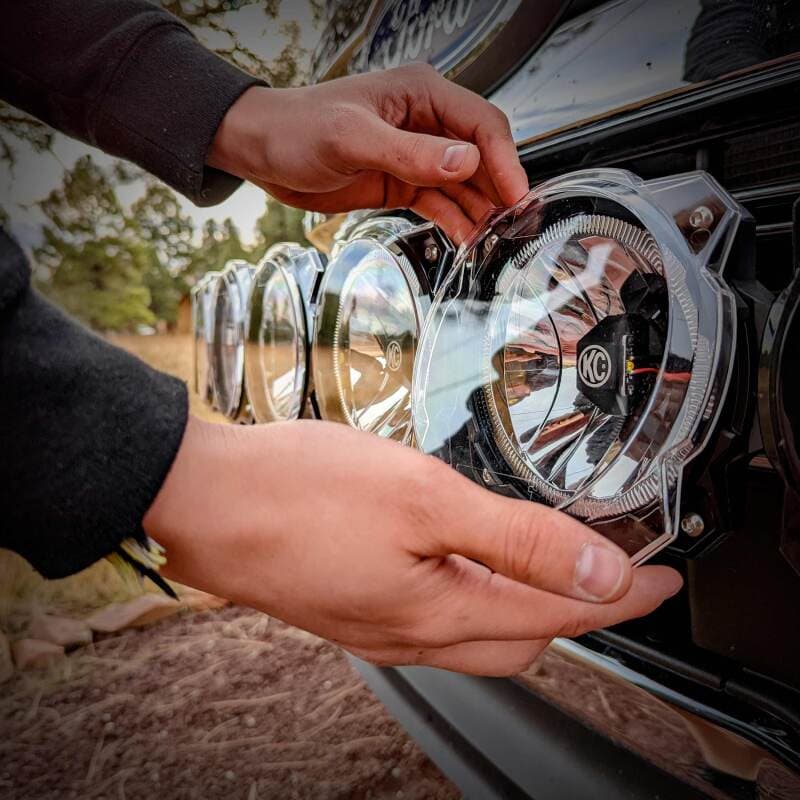 KC HiLiTES Gravity LED Pro6 Clear Light Shield Hard Cover - Image 2