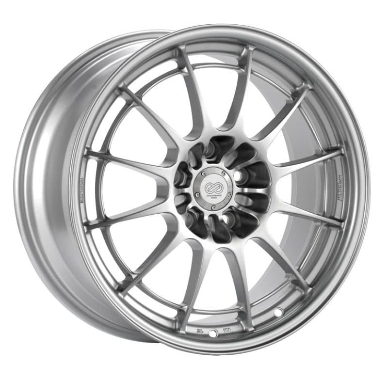 Enkei NT03+M 18x9.5 5x114.3 27mm Offset 72.6mm Bore Silver Wheel