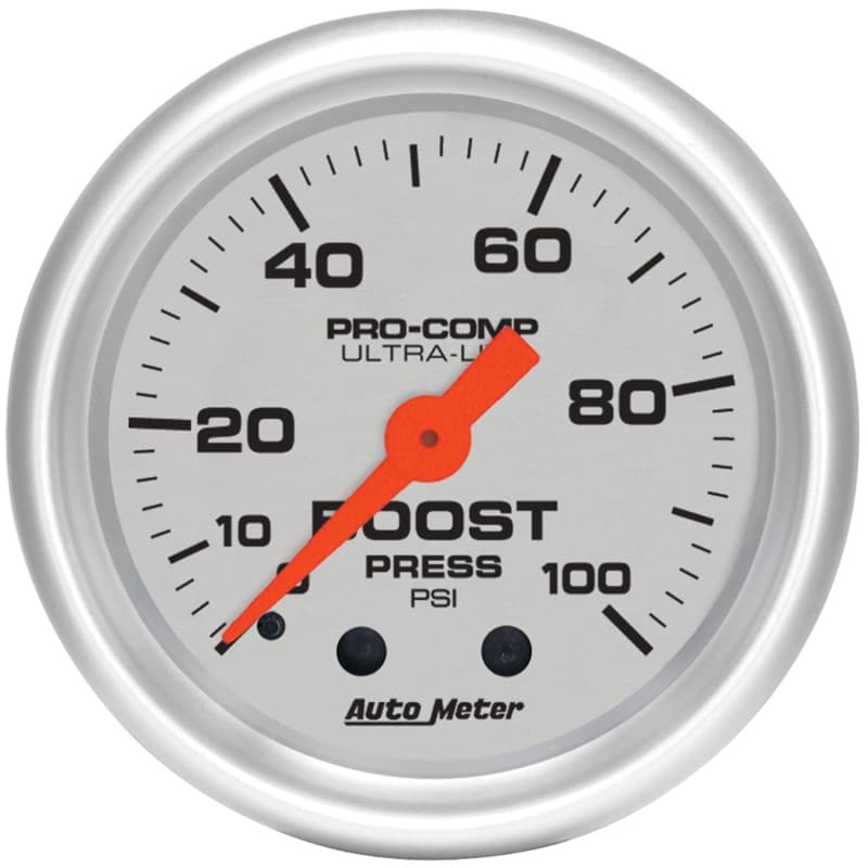 AutoMeter Mechanical Boost Gauge Ultra-Lite 1/8" NPT Pressure Connection