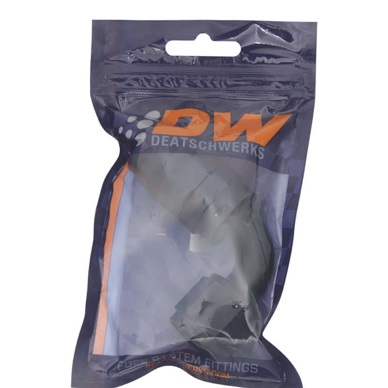 DeatschWerks 10AN Female Swivel 90-Degree Hose End CPE Anodized Matte Black - Image 2