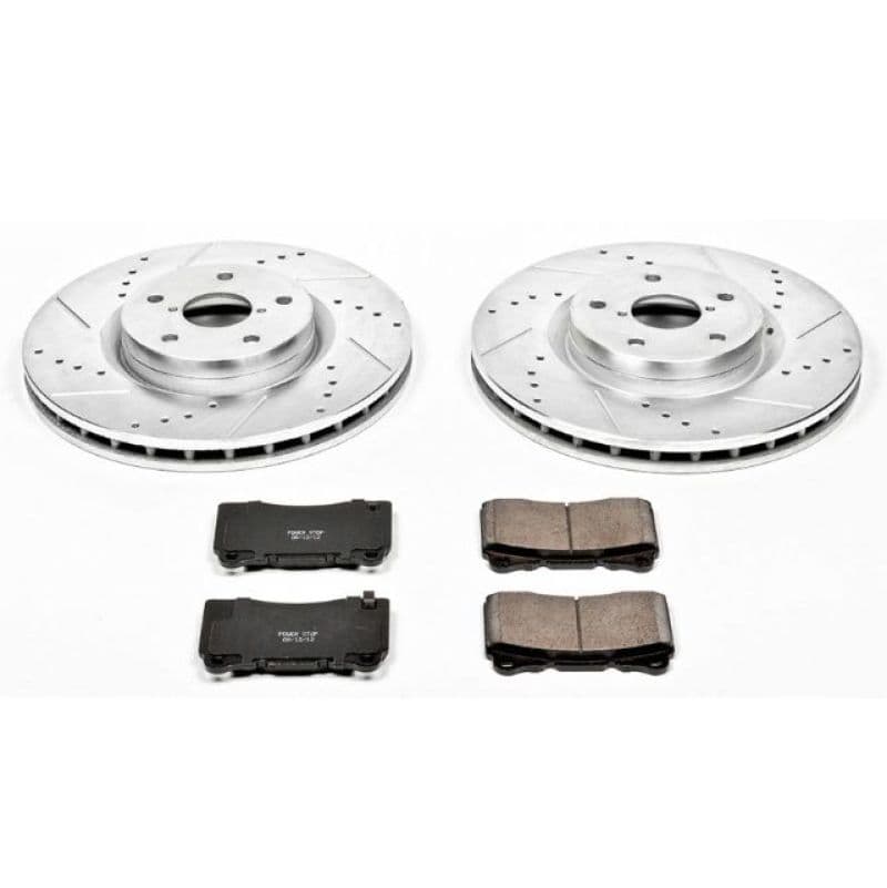 PowerStop Z23 Evolution Sport Brake Kit for Daily Driver with Carbon-Fiber Ce...