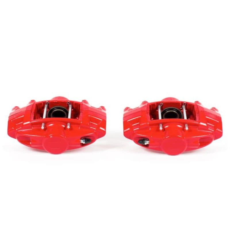 PowerStop Brake Calipers Pair High-Temp Red Powder Coat