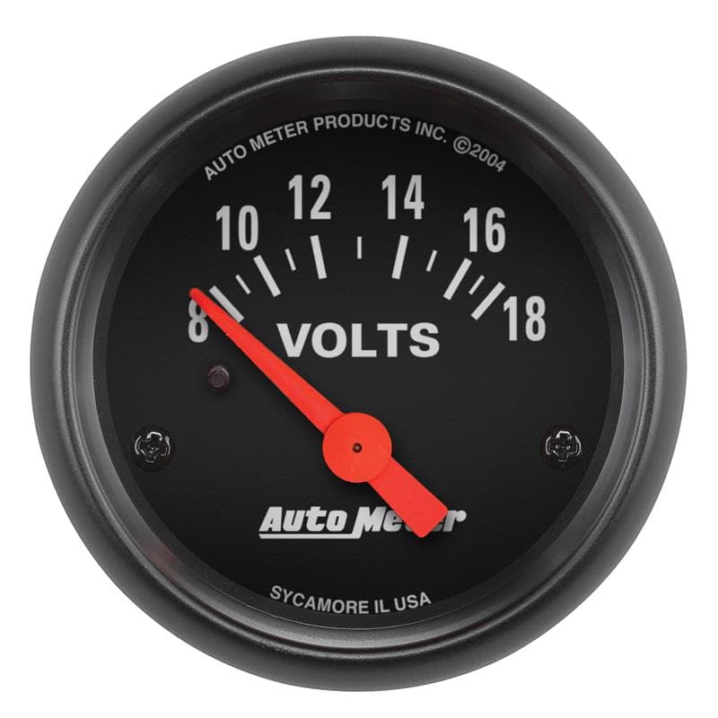 AutoMeter Z Gauge Volt Meter 8-18V Negative Ground Electrical System - Image 2