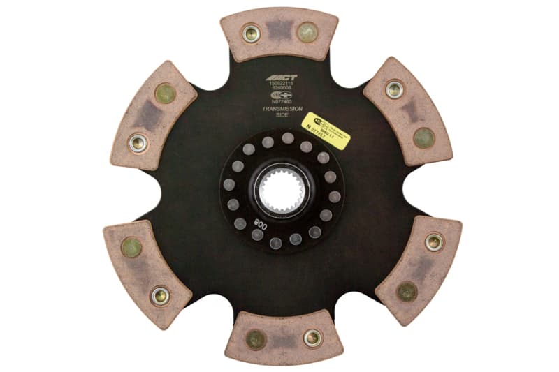ACT 6-Pad Rigid Race Clutch Disc with Ceramic Friction Materials