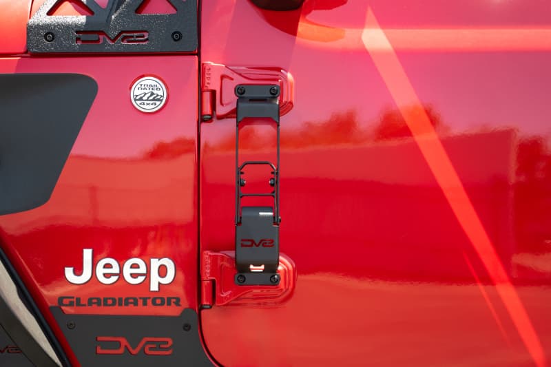 DV8 Offroad Hinge Mounted Steps for Jeep Wrangler with Anti-Rattle Ball-Catch... - Image 4