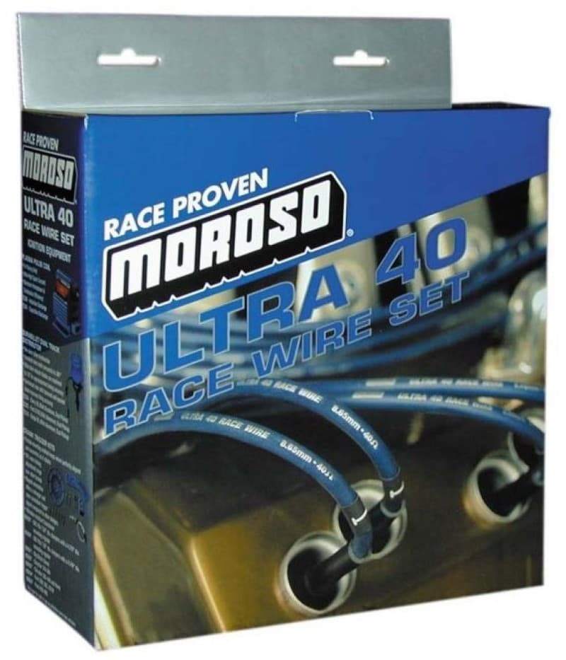 Moroso Ignition Wire Set for Chevrolet Big Block Ultra 40 Unsleeved Blue - Image 2