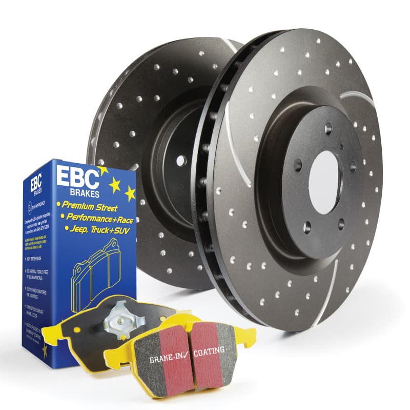 EBC GD Sport Rotor and Yellowstuff Pad Kit for Multiple Vehicles High Friction