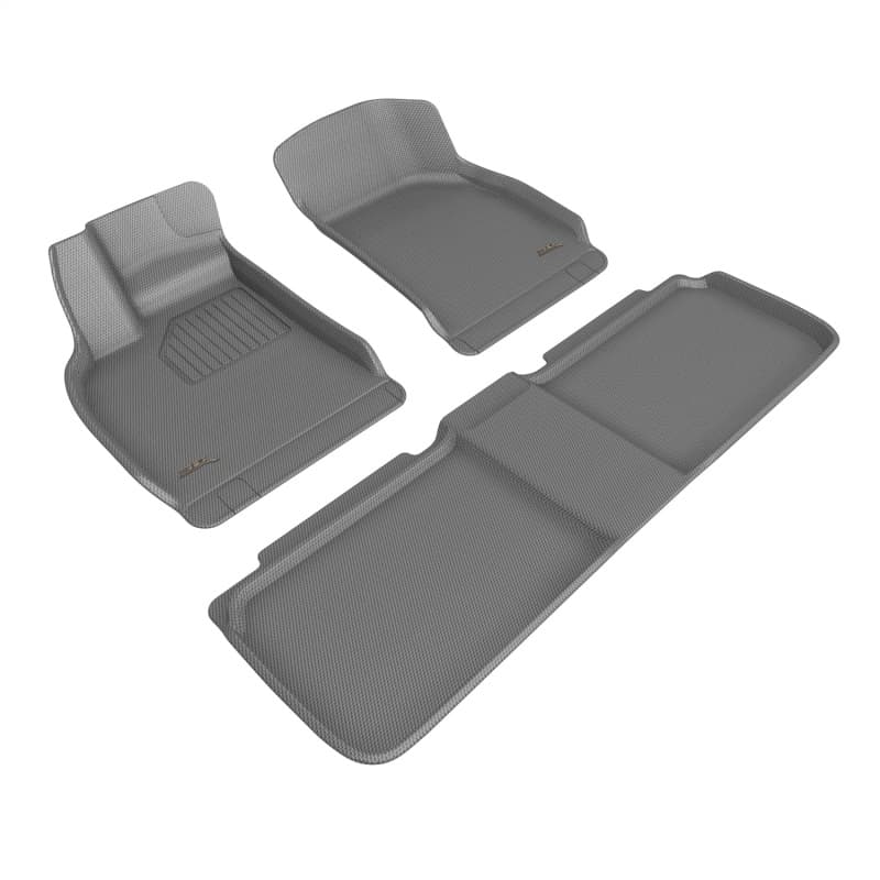 3D MAXpider Kagu Floor Mats Combo for Vehicle HDPE Black