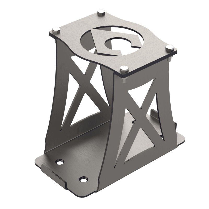 Artec Industries Battery Mount for Group 51 Optima Battery Bare Steel