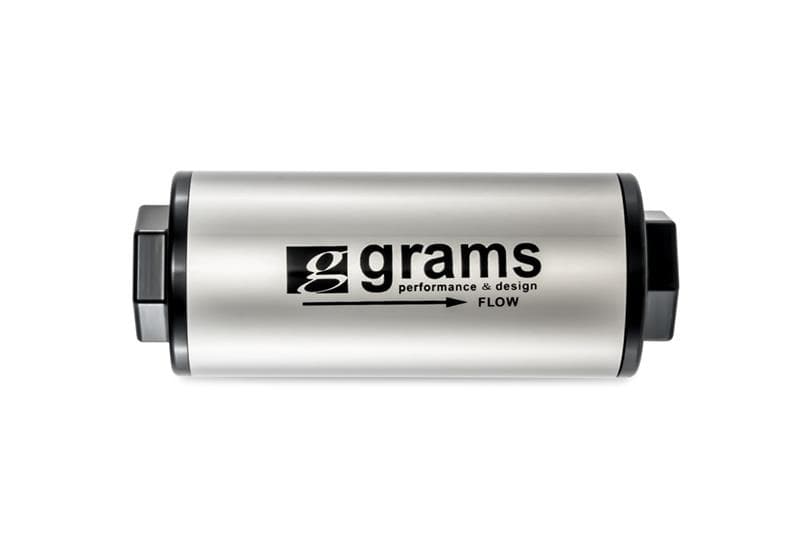 Grams Performance Fuel Filter Compact Aluminum Case 20/100 Micron Filter Element - Image 2