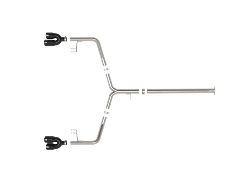 aFe Exhaust Axle Back System 3in Stainless Steel Quad 4in Tips - Image 2