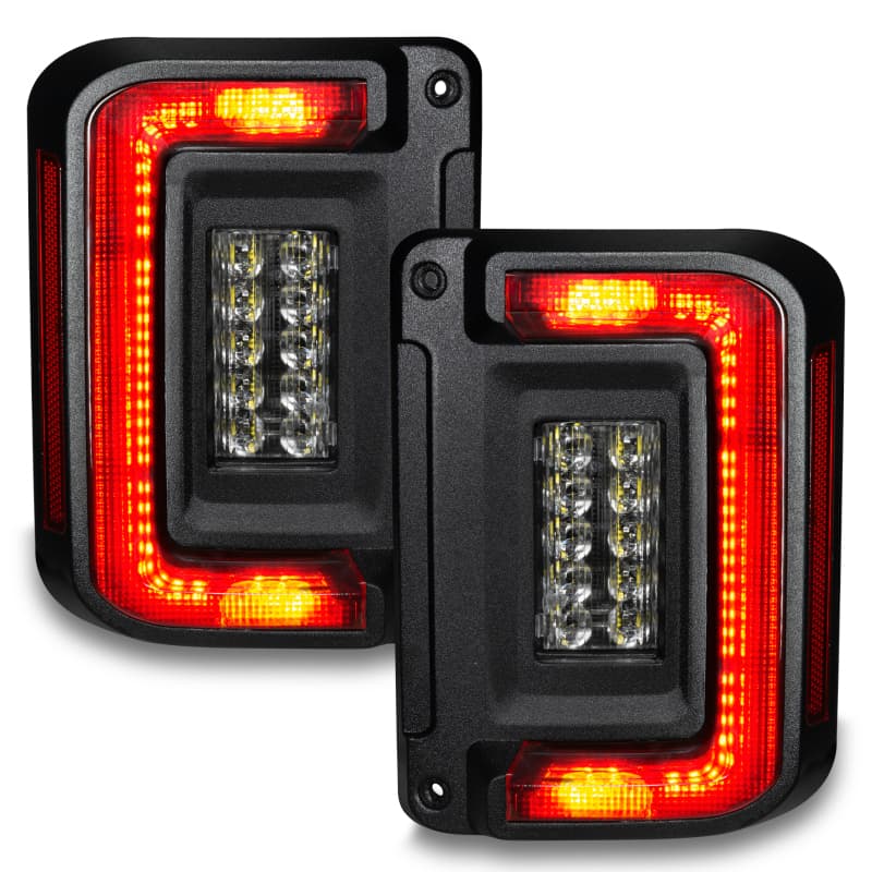 ORACLE Lighting Flush Mount LED Tail Lights for Jeep Wrangler JK Low-Profile - Image 2