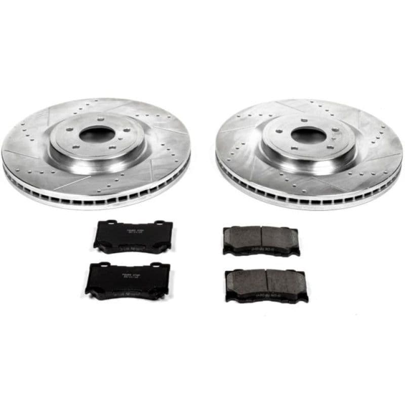 PowerStop Z23 Evolution Sport Brake Kit for Daily Driver with Carbon-Fiber Ce...