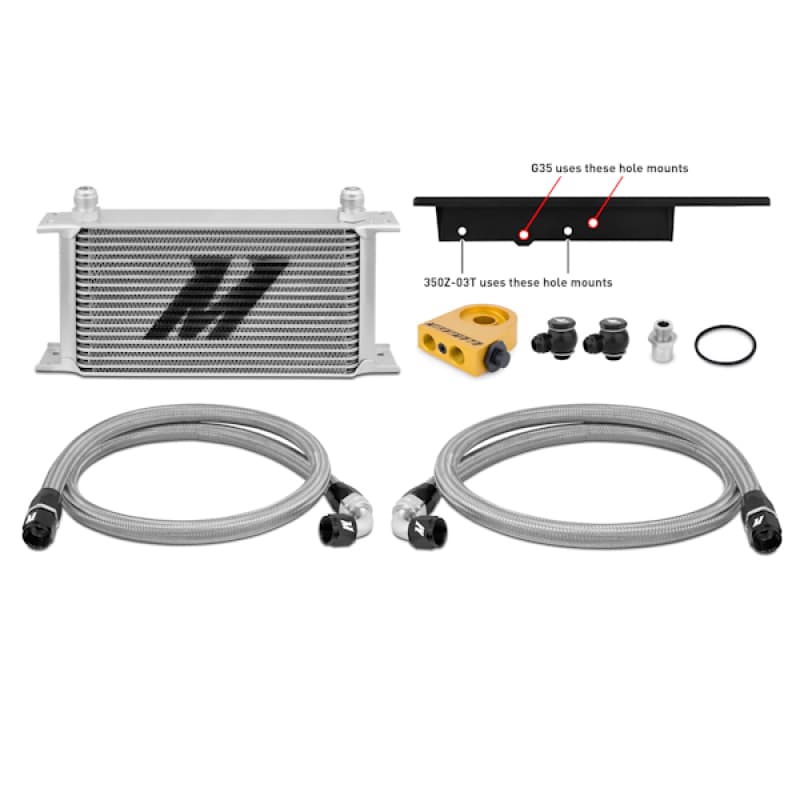 Mishimoto Oil Cooler Kit for Nissan 350Z with Thermostatic Sandwich Plate - Image 5