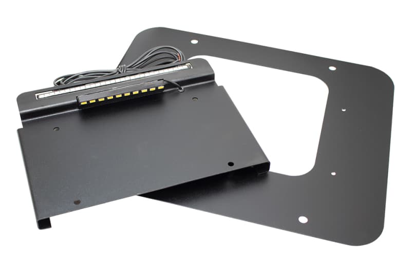Kentrol License Plate Bracket for 97-06 Jeep Wrangler TJ BackSide with LED
