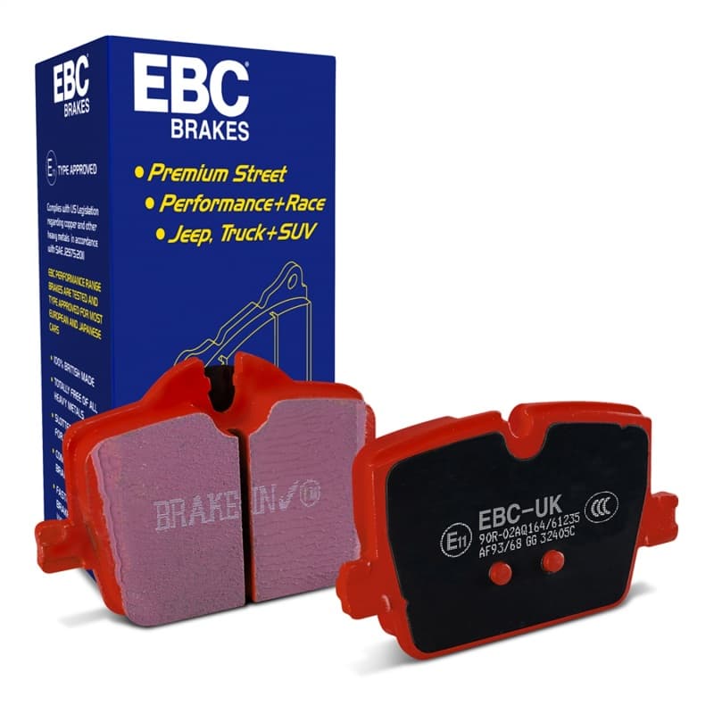 EBC Redstuff Brake Pad Set for Chevy C6 Low Dust Synthetic Fiber Ceramic