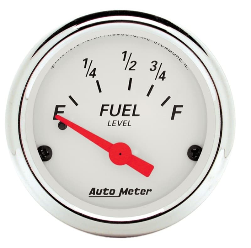 AutoMeter Fuel Gauge for Multiple Vehicles 5 Resistance Ranges Arctic White - Image 2