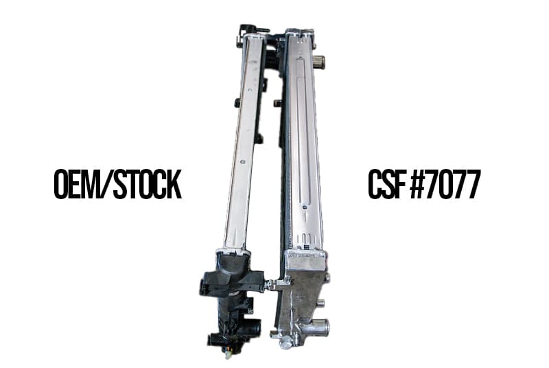 CSF Aluminum Radiator for Chevy C7 Corvette 2-Row Core B-Tube Tech - Image 3