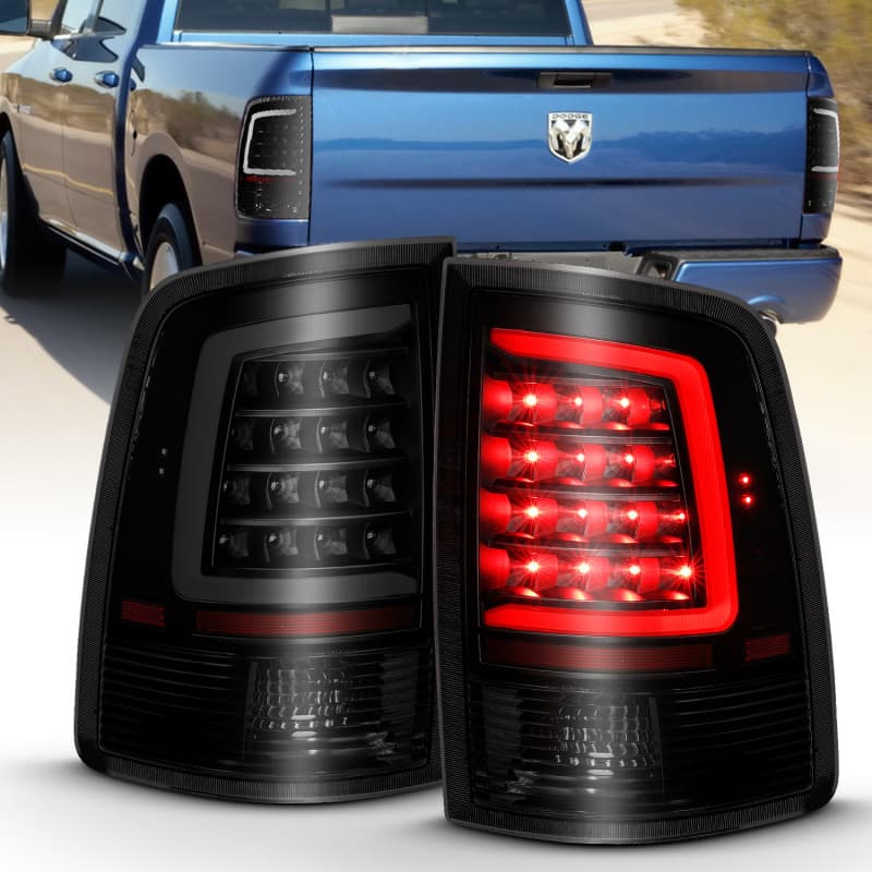 ANZO LED Taillight Assembly for Chevy C6 Pair Smoke Lens Plank Style