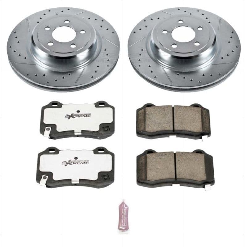 PowerStop Z26 Street Warrior Brake Kit for Muscle Cars Drilled Slotted Rotors
