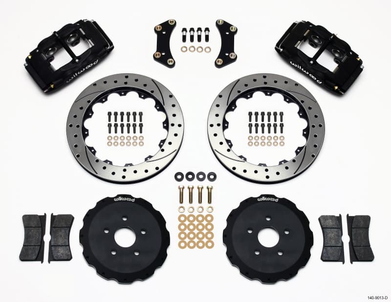 Wilwood Superlite 4-Piston Brake Kit for Ford Mustang with Oversized Rotors
