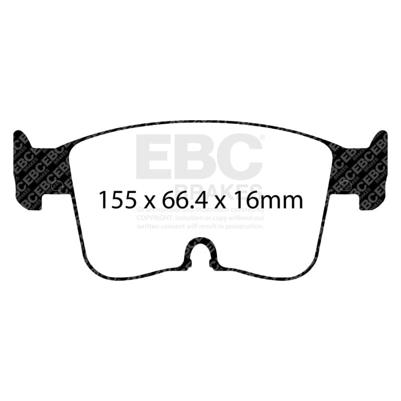 EBC Bluestuff NDX Brake Pad Set High Friction Sport & Race Material - Image 3