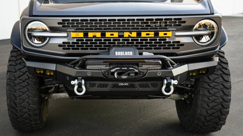 DV8 Offroad Spec Series Winch Front Bumper for Bronco with Steel Skid Plate - Image 3
