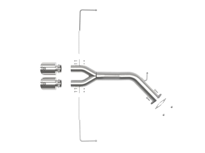 aFe Exhaust Axle Back for Chevy C6 3" 304 Stainless Steel Dual 4.5" Tips - Image 4