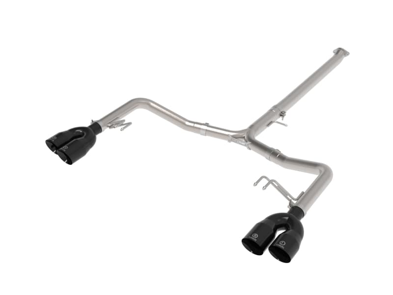 aFe Exhaust Axle Back System 3in Stainless Steel Quad 4in Tips