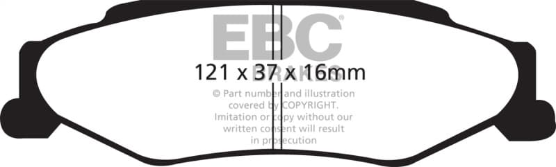 EBC Bluestuff NDX Brake Pad Set  for Multi-Piston Calipers High Friction - Image 4