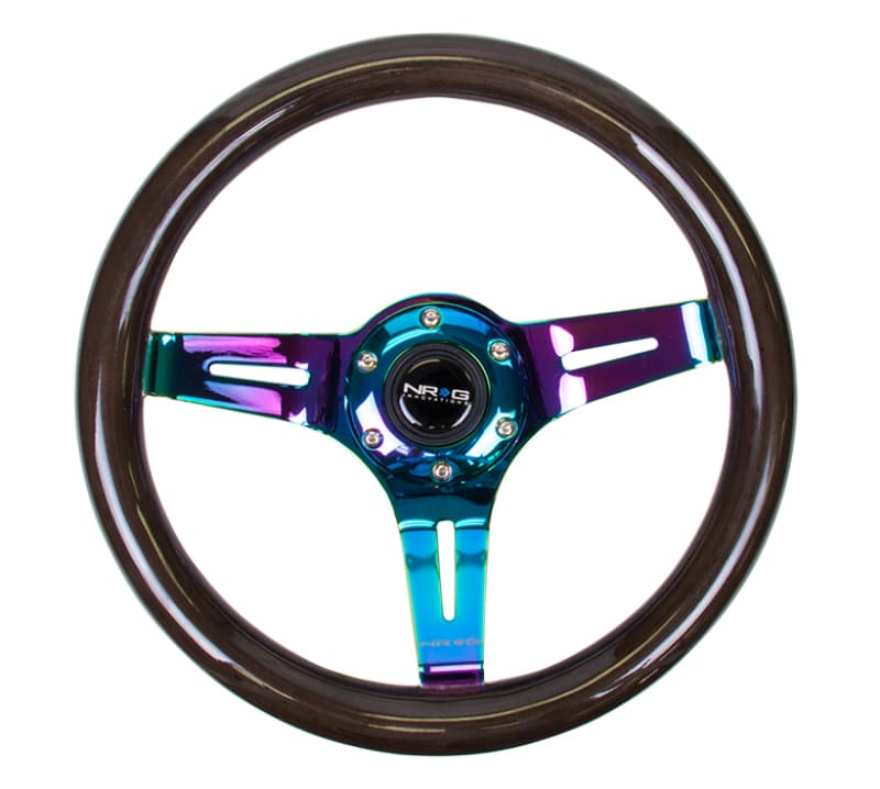 NRG Steering Wheel Classic Wood Grain 310mm Black for Universal - Image 3