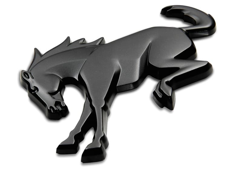 Ford Racing Rear Emblem for Bronco Matte Black