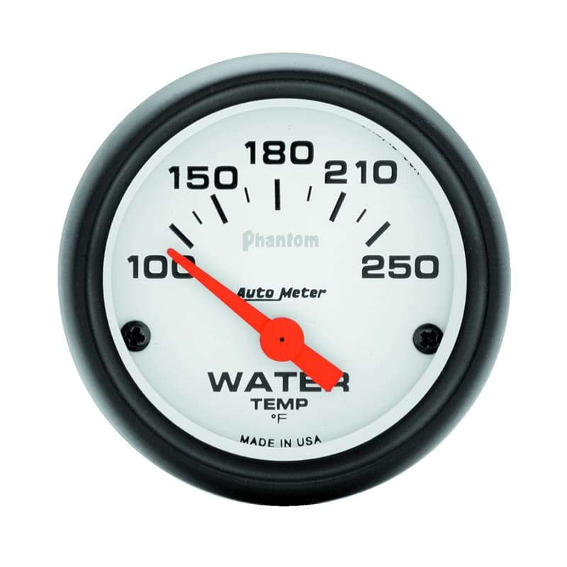 AutoMeter Phantom Water Temperature Gauge with 1/8" NPT Transducer - Image 2