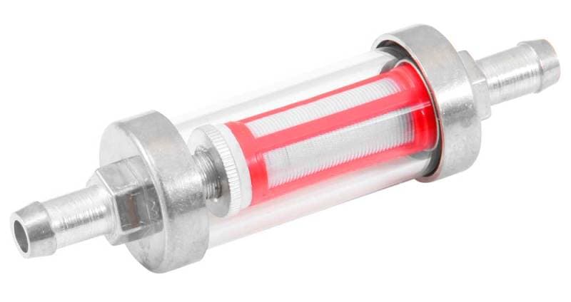 K&N Engineering Inline Fuel Filter Universal Clear Glass Body Replaceable Mesh - Image 2