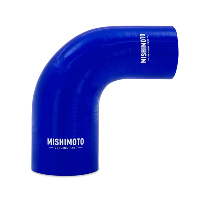 Mishimoto 90-Degree Silicone Coupler 2.5in Blue 4-Layer Heat-Resistant
