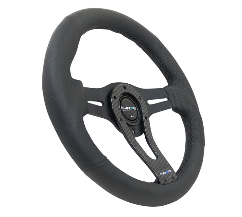 NRG Reinforced Steering Wheel 320mm with Carbon Center Spoke - Image 5