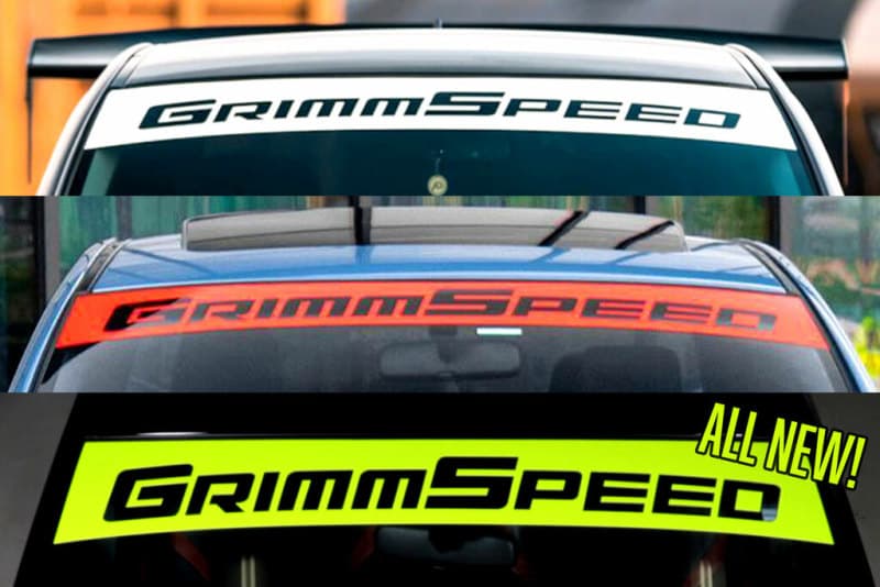 GrimmSpeed Windshield Banner for 2002+ Subaru WRX/STI & 05-09 Legacy GT 43in ...
