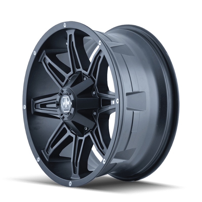 Mayhem Rampage 8090 18x9 6x135 18mm Offset Matte Black Wheel - Image 2