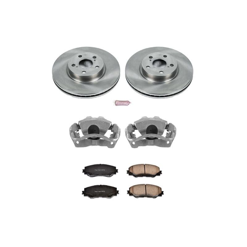 PowerStop Autospecialty Brake Kit with Calipers for Daily Driver Ceramic Pads