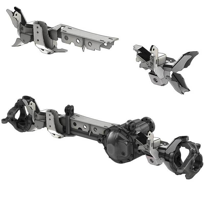 Artec Industries Front Axle Dana 44 LCA Brackets for 93-06 Jeep Wrangler TJ S...