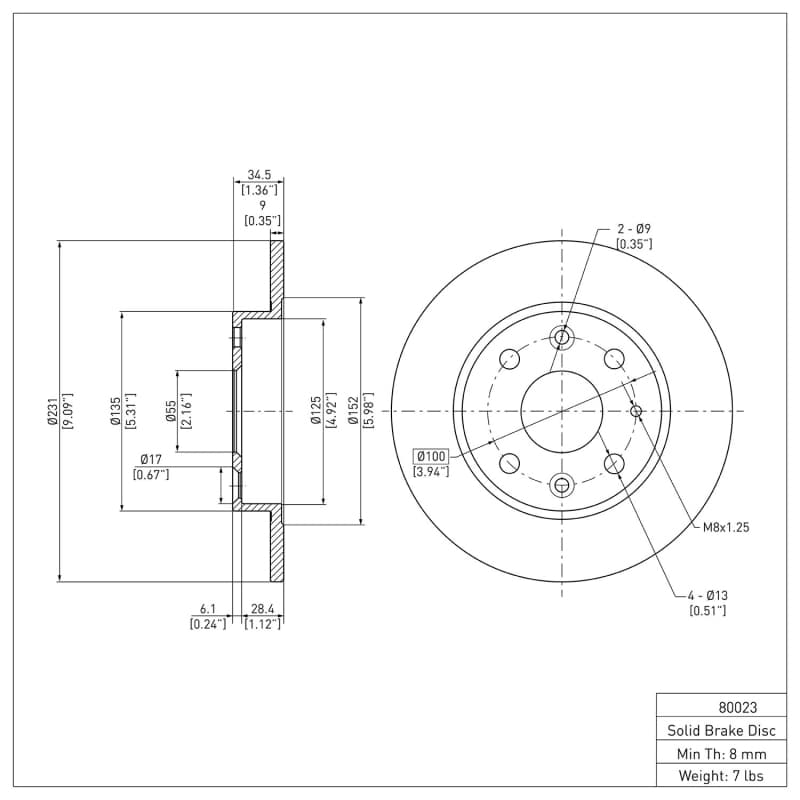DFC Brake Rotors Plain for Chevy C6 G3000/G11H18 Iron Castings - Image 2