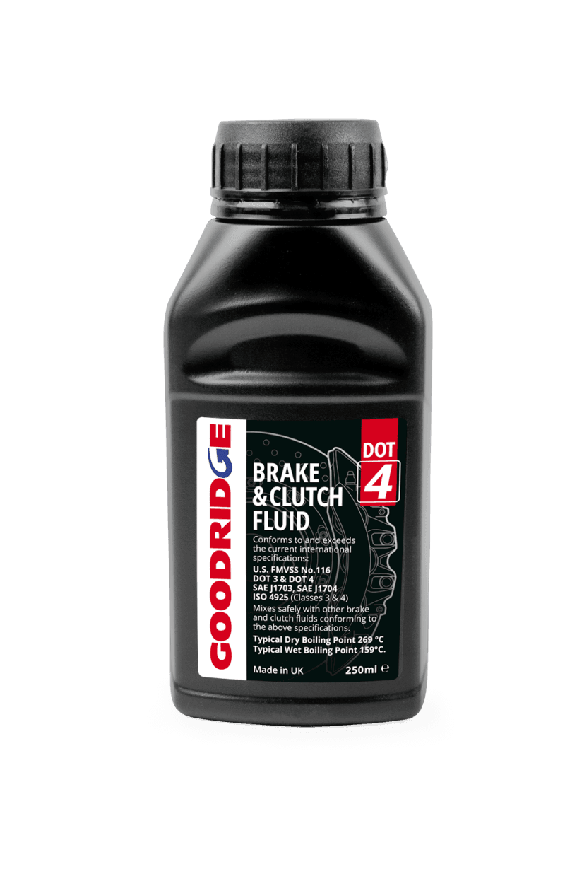 Goodridge Brake & Clutch Fluid for Cars & Motorcycles DOT 3 & 4 Compatible