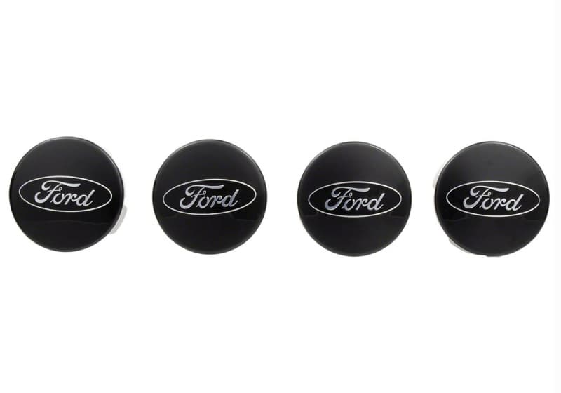 Ford Racing Wheel Center Cap Kit for Ford Vehicles Chrome Logo Gloss Black Se... - Image 5